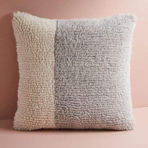 West Elm Colorblock Shag Pillow Cushion Cover matching Aziza